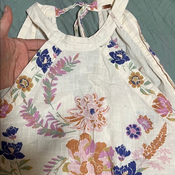 EUC Free People Emily Printed Top, XS - Picture 8 of 13